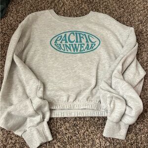 Pacsun Oversized Cropped Sweatshirt